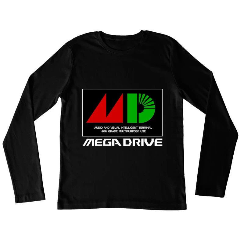 Mega Drive MDJP Logo Female Long Sleeve T-Shirt