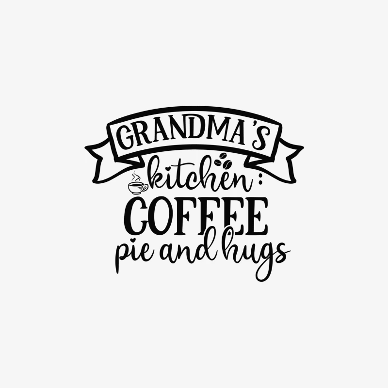 Cuisine de grand-mère : café, tarte et câlins Femme Manches Longues T-Shirt