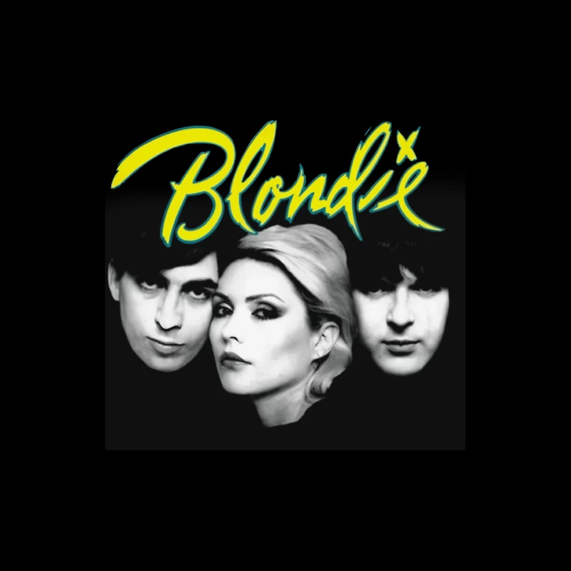 Iconic Black and White Portrait of New Wave Band Blondie Mouse Pad