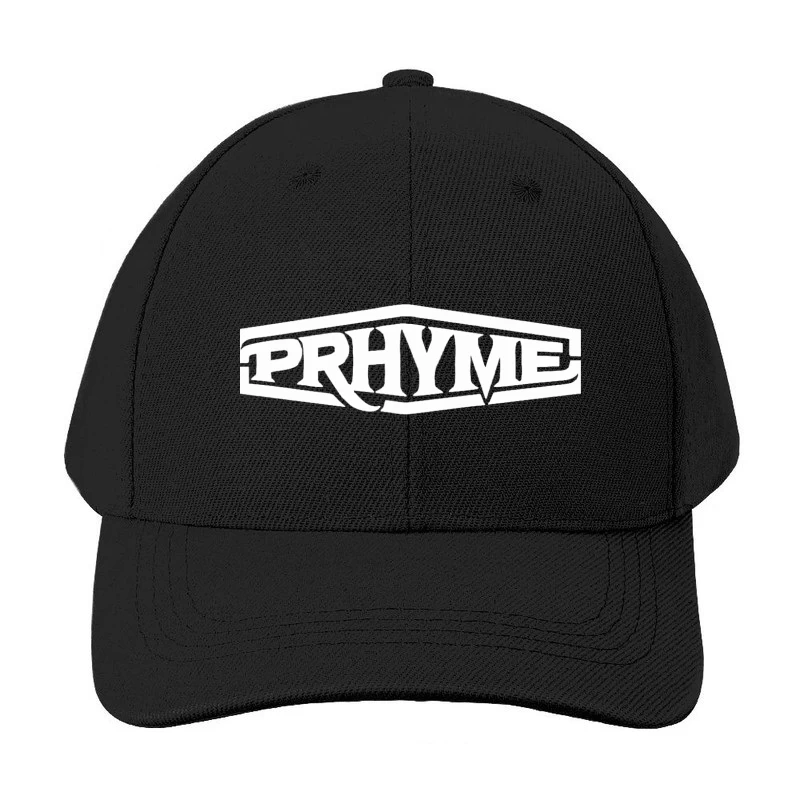 Basic Logo Outline Design with Text "RHYME" Baseball Cap