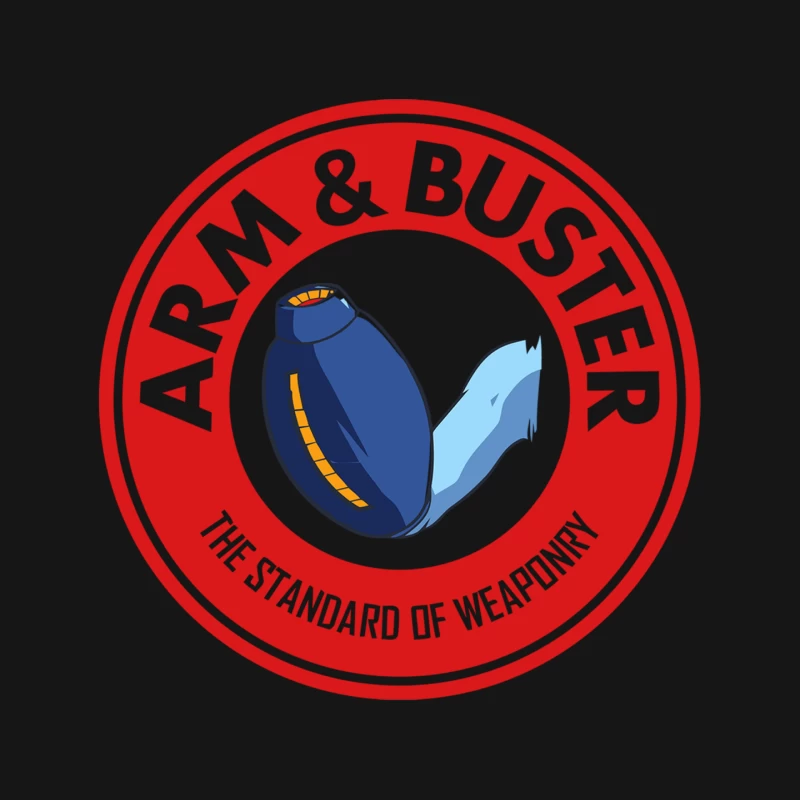 Arm and Buster: Humorous Military Parody Logo Mouse Pad