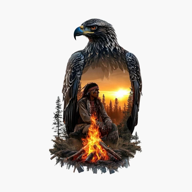 Spirit of the Eagle: A Native American Connection Cotton Tote Bag