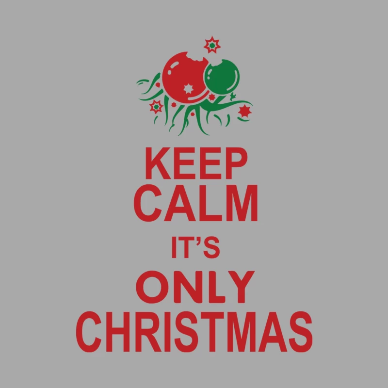 Keep Calm It_s Only Christmas Female Pullover Hoodie