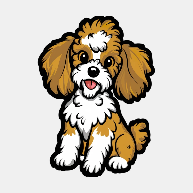 Chiens mignons avec pelage marron et blanc Homme Débardeur