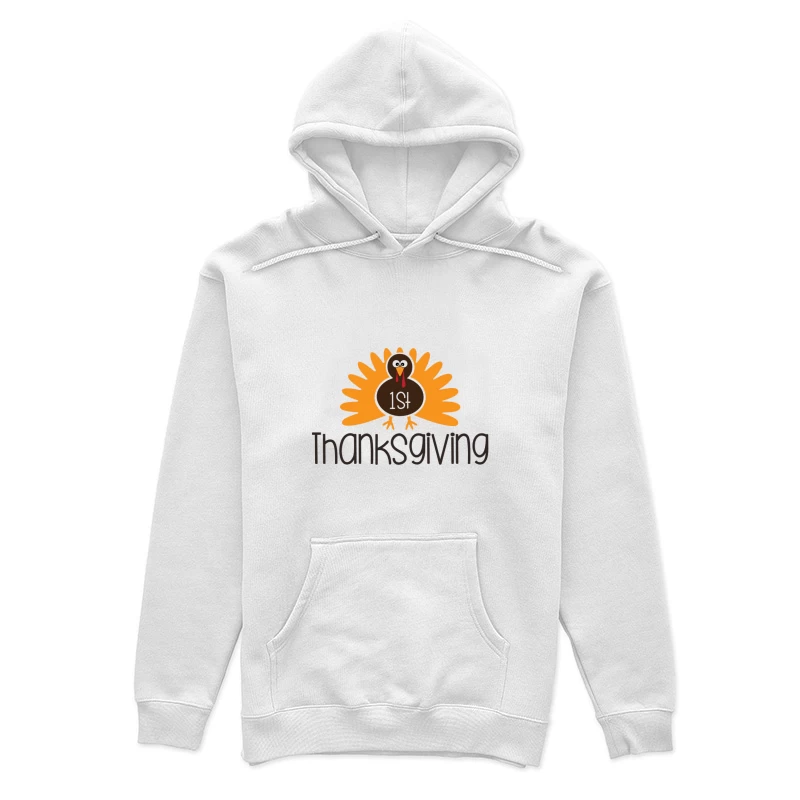Premier Thanksgiving avec dinde Femme Sweat à capuche