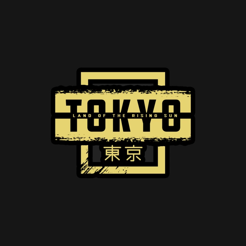 Tokyo: Land of the Rising Sun Graphic Design Male Long Sleeve T-Shirt