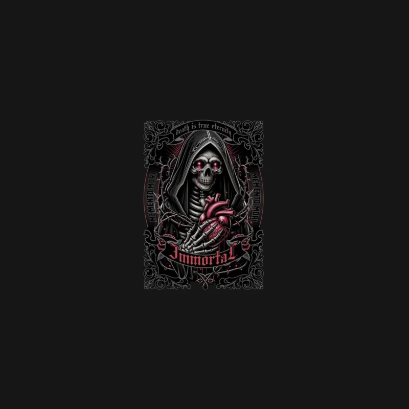 Gothic Immortal Reaper with Anatomical Heart Desk Mat