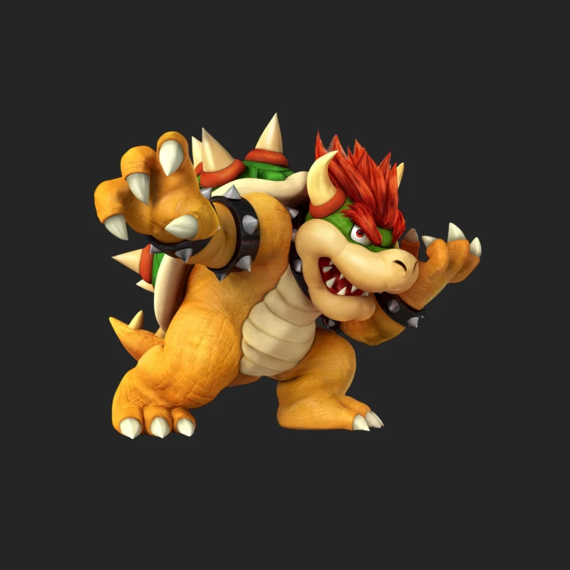 Bowser Character from Video Games Male Pullover Sweatshirt