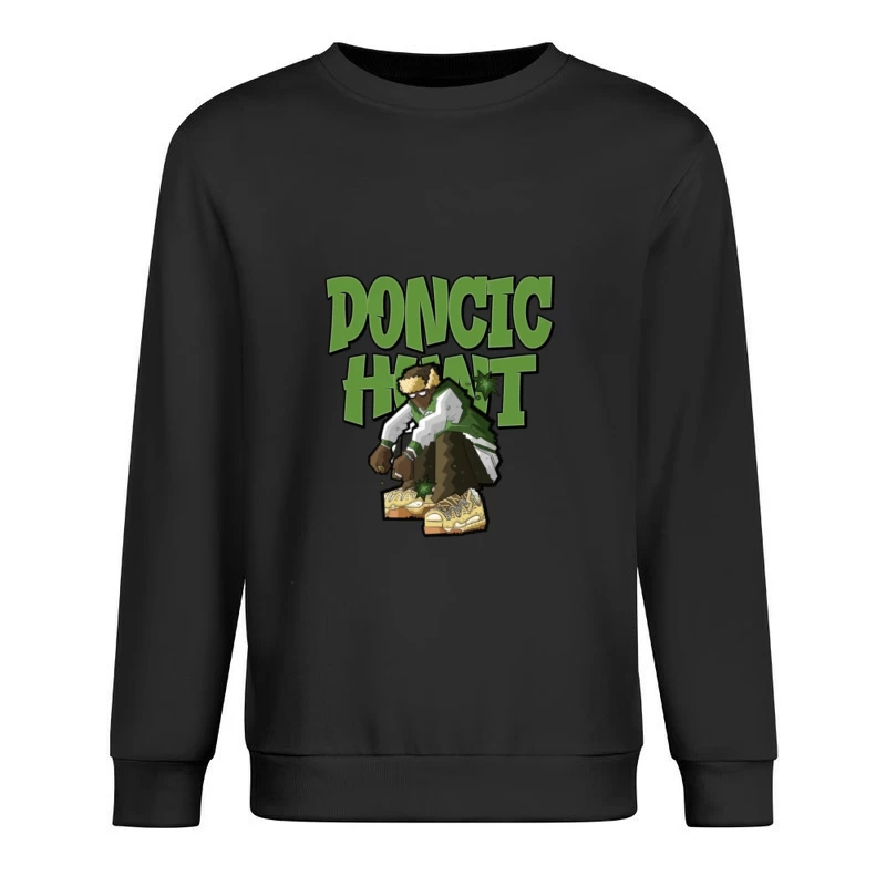 Streetwear-Kunst mit stilisierter Figur Herren Pullover Sweatshirt