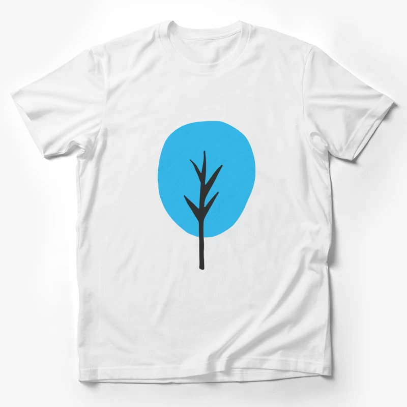 Arbre abstrait bleu Homme T-Shirt