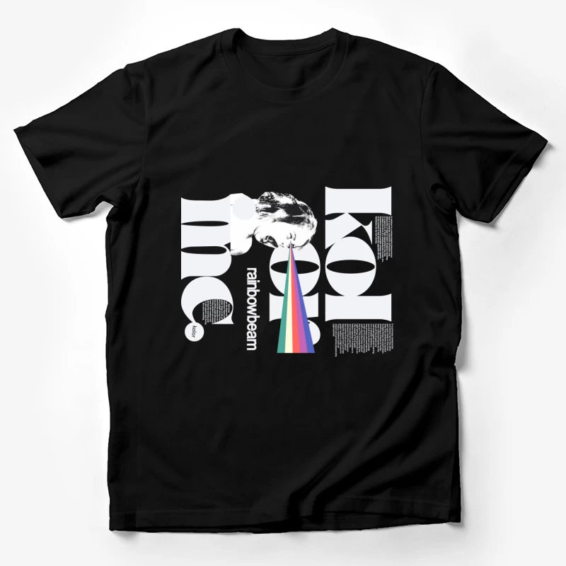 Regenbogenstrahl-Kunstdesign Herren T-Shirt