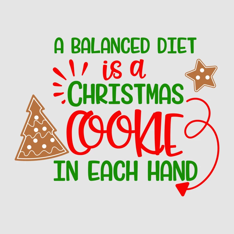 Humour de Noël: Cookies pour une alimentation équilibrée Homme Sweat à capuche