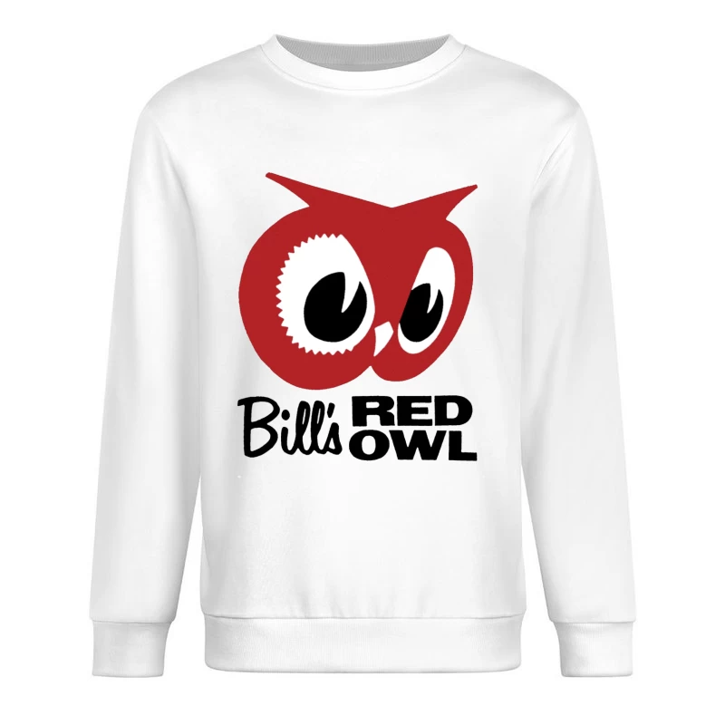 Bill's Red Owl Vintage Restaurant Logo Male Pullover Sweatshirt