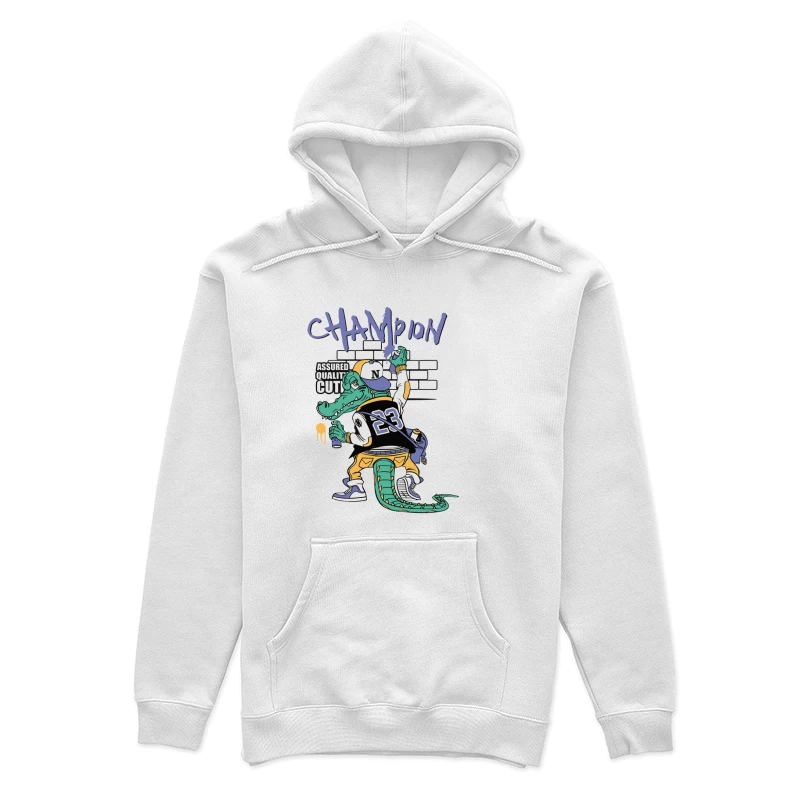 Krokodil Graffiti Künstler Damen Pullover Hoodie
