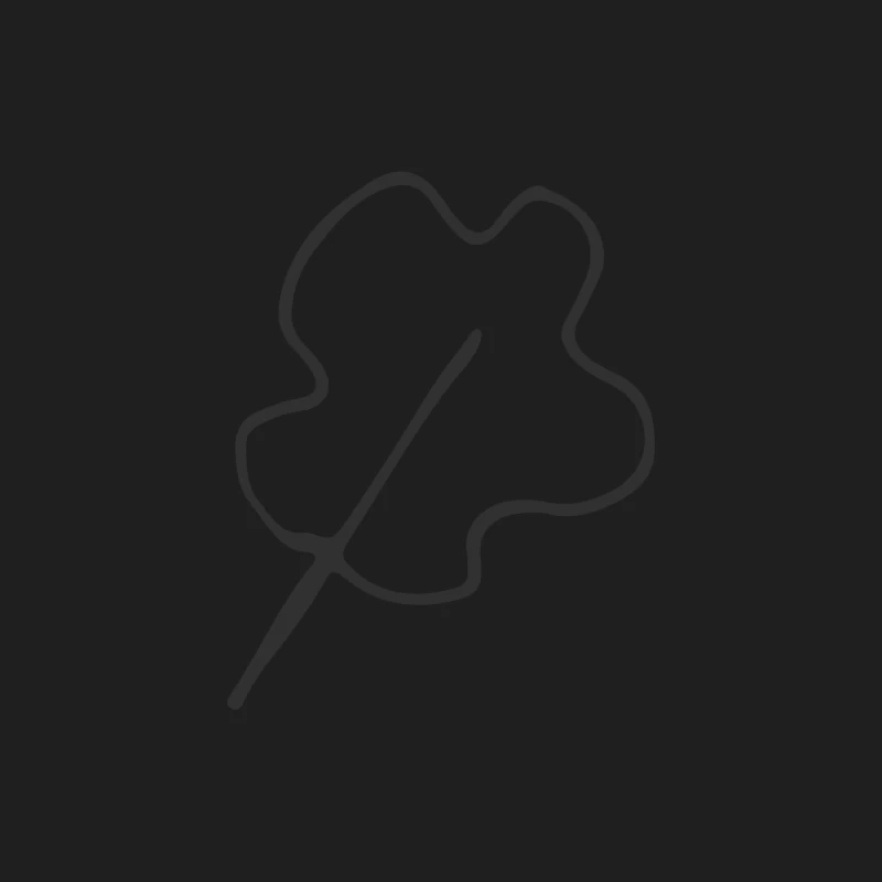 Contour de feuille minimaliste Homme Débardeur