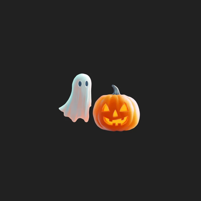 Spooky Halloween Ghost and Jack-o'-Lantern Decorations Bucket Hat