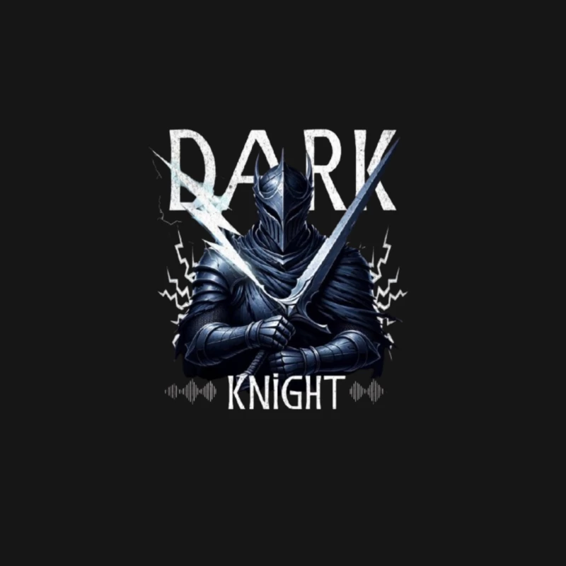 Dark Knight with Ancient Blade - Fantasy Warrior Illustration Male Long Sleeve T-Shirt