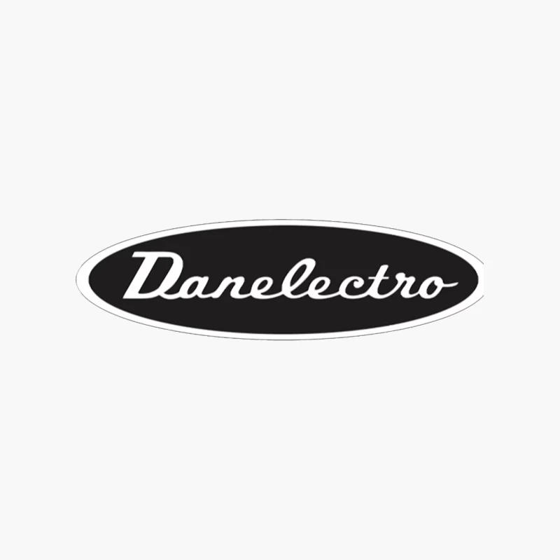 Vintage Danelectro Musical Equipment Logo in Black and White Cotton Tote Bag