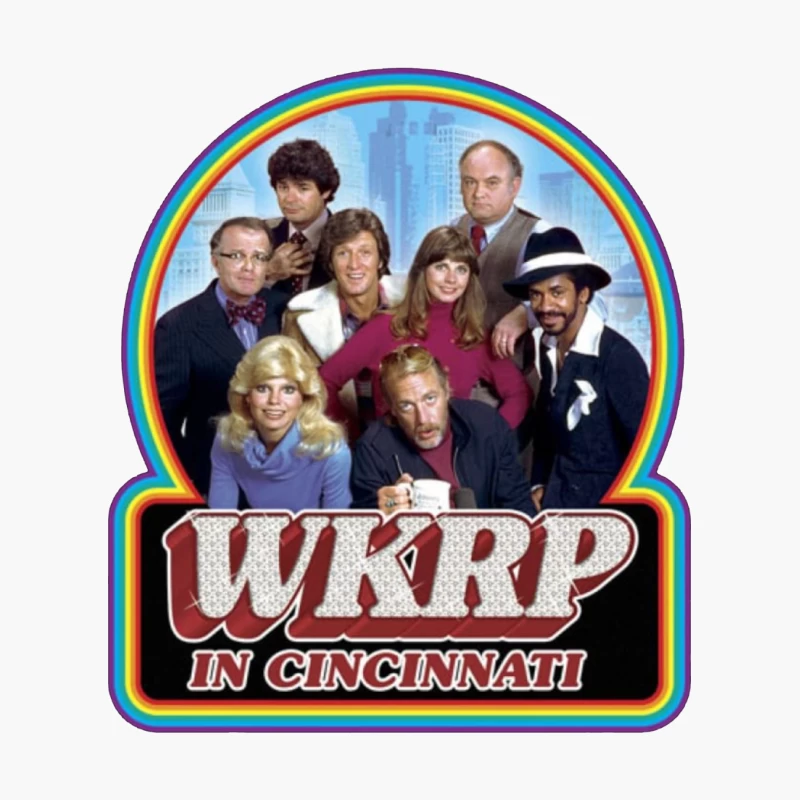 WKRP in Cincinnati skyline logo 6 Cotton Tote Bag