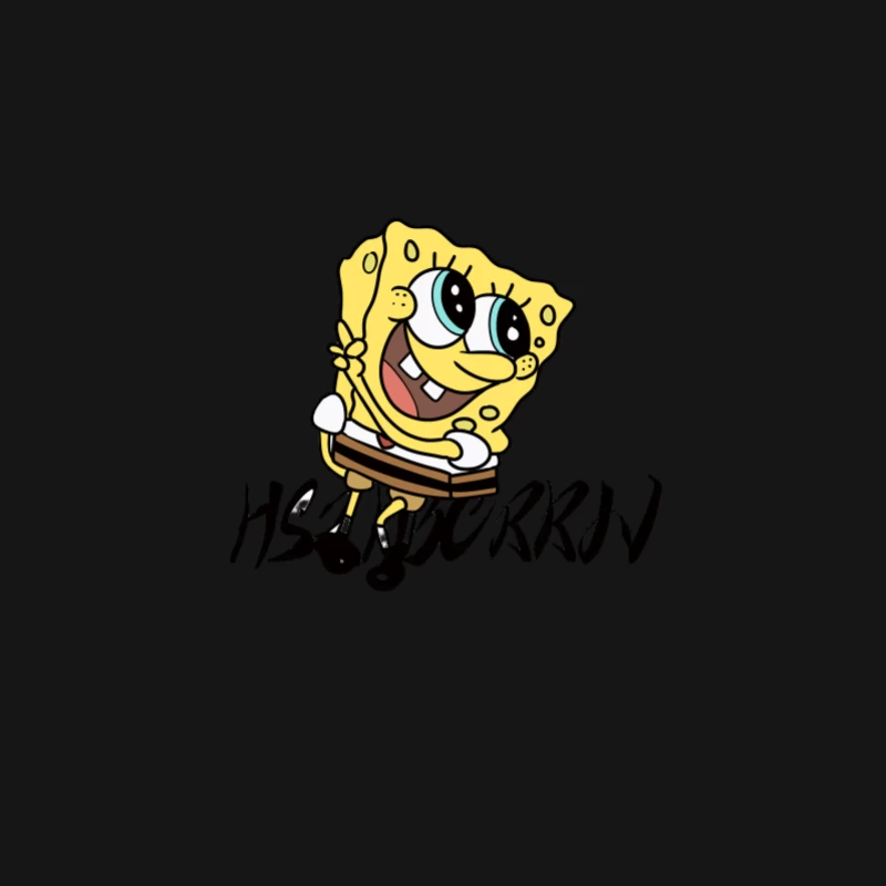 Personnage joyeux de dessin animé jaune Homme Manches Longues T-Shirt