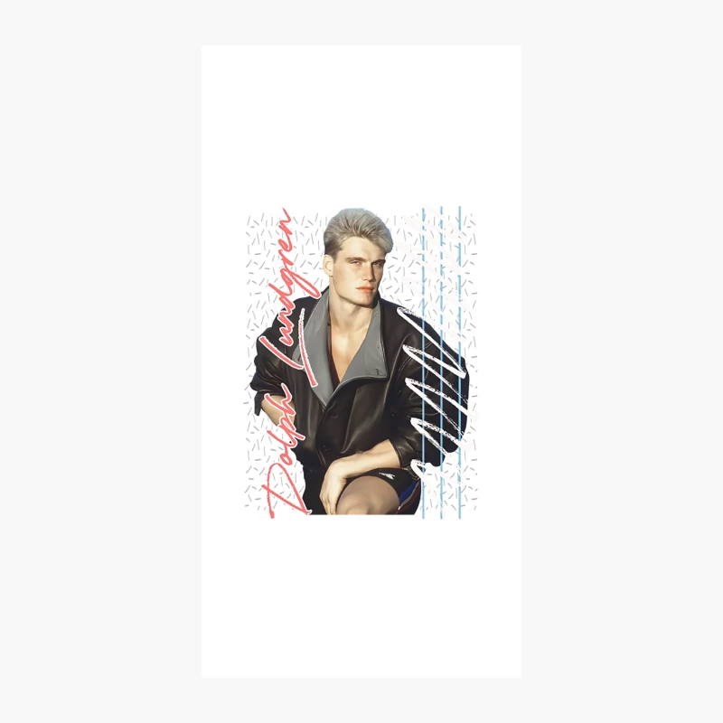 Dolph Lundgren  80s Sexy Retro Fan Design iPhone Case
