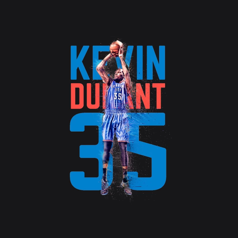 Basketball-Star Kevin Durant Sprungwurf Herren Pullover Hoodie