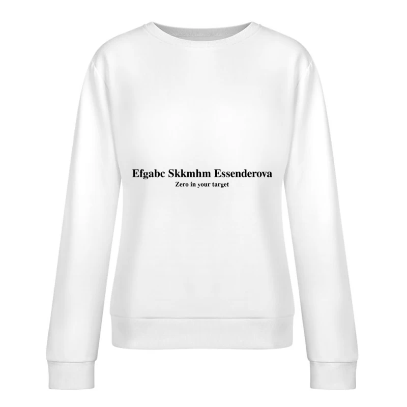 Elegantes typografisches Design Damen Pullover Sweatshirt