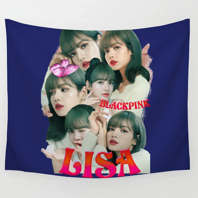 BLACKPINK Lisa - K-pop Icon in Fashion and Music Tapestry