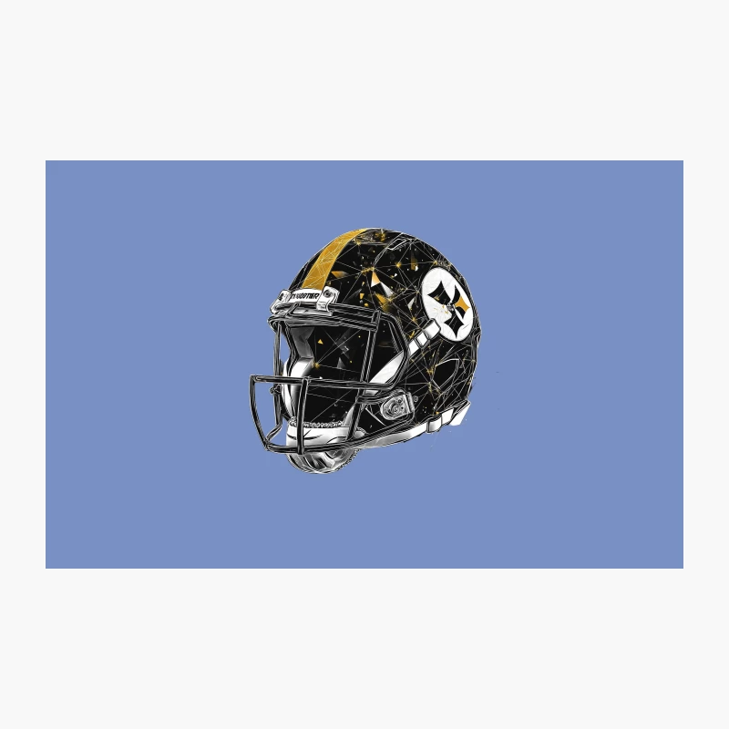 Pittsburgh Steelers NFL Helmet: Black and Gold Football Protective Gear Travel Mug