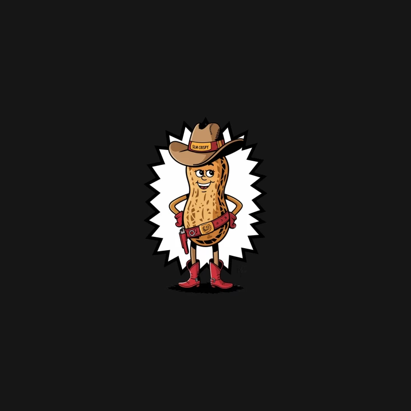 Cowboy Peanut Mascot: Slim Crispy's Nutty Adventure Desk Mat