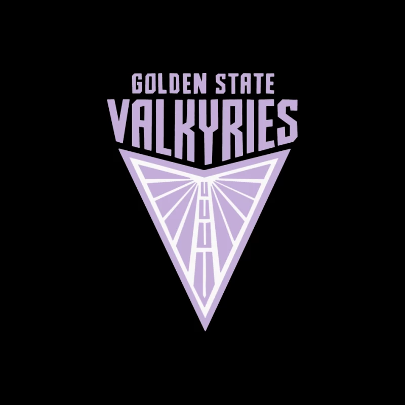 Golden State Valkyries Purple Triangle Logo Design Pin