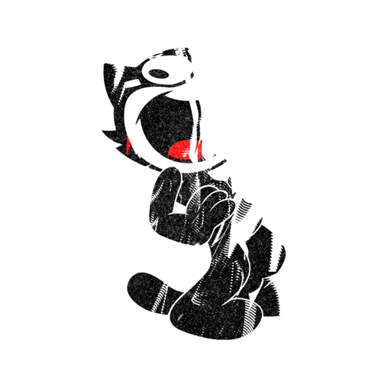 Felix The Cat  Original Faded Style Glitch Design Tapestry