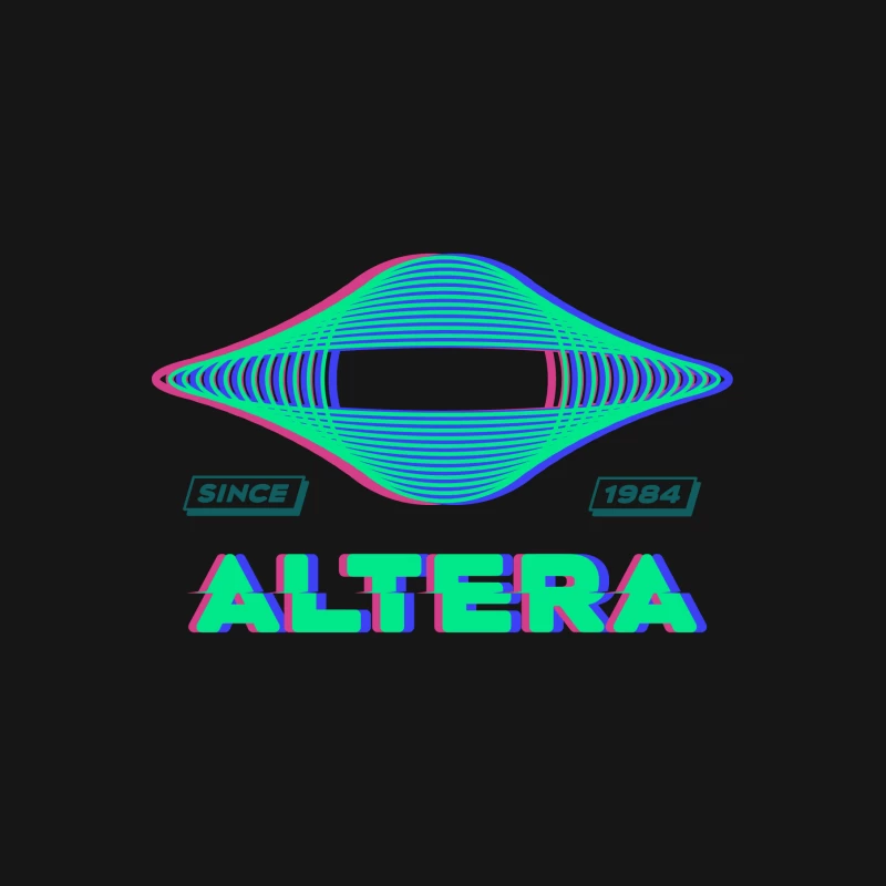 Altera Logo mit neonfarbenem Design Damen T-Shirt