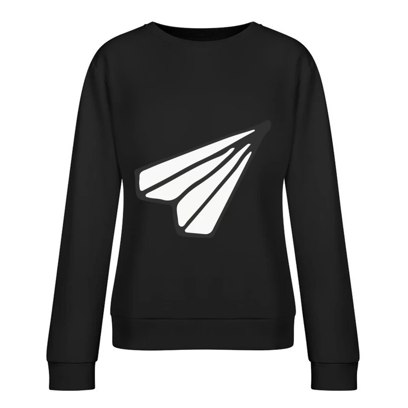Avion en papier stylisé Femme Sweat-shirt à enfiler