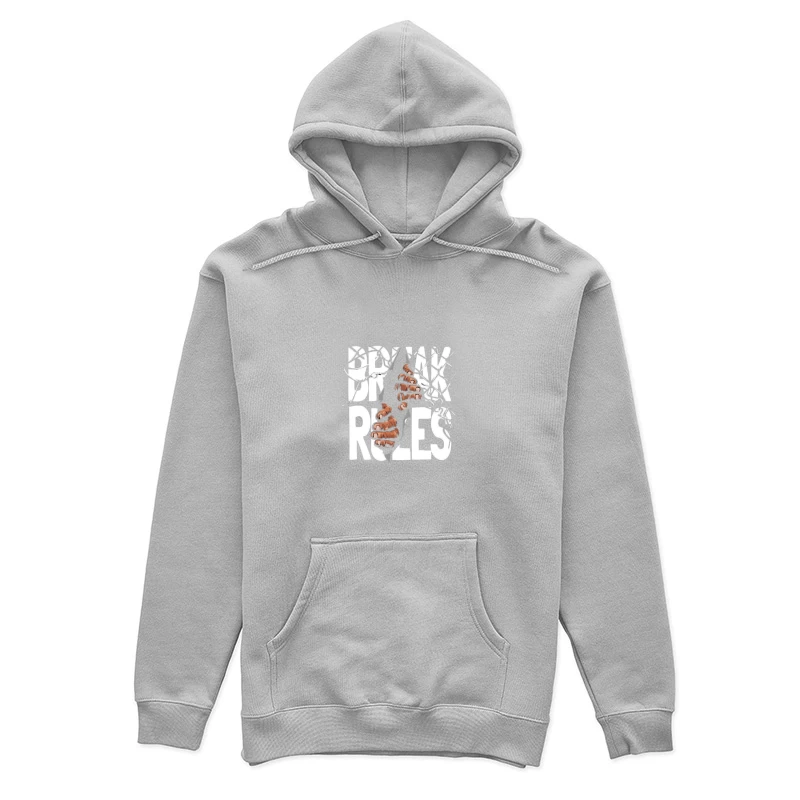 Break Rules Graphic Design Female Pullover Hoodie