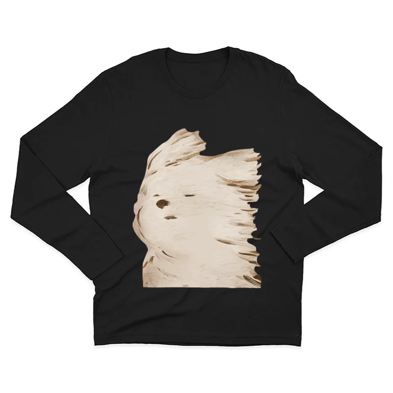 Abstrakter Windwirbel Herren Langarm T-Shirt