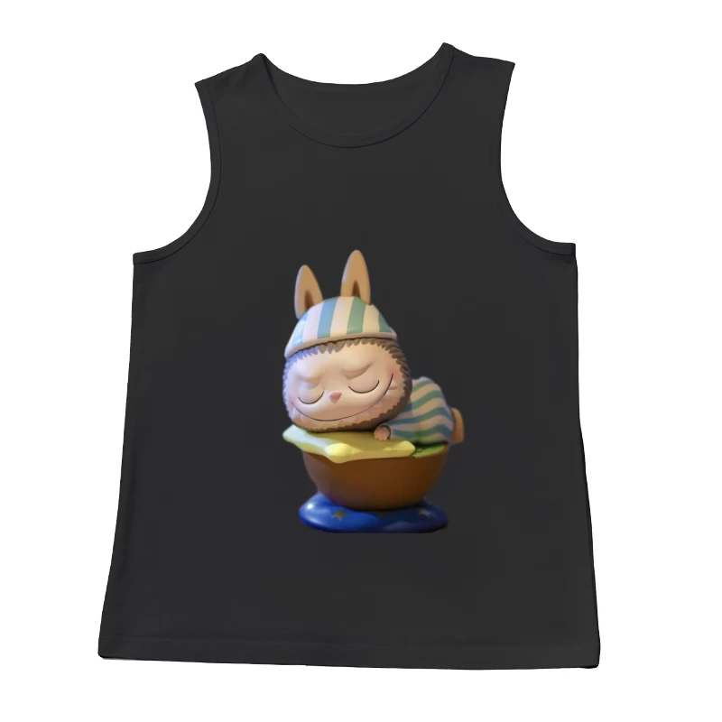 Schlafendes Tier in Schlafanzug Herren Tanktops
