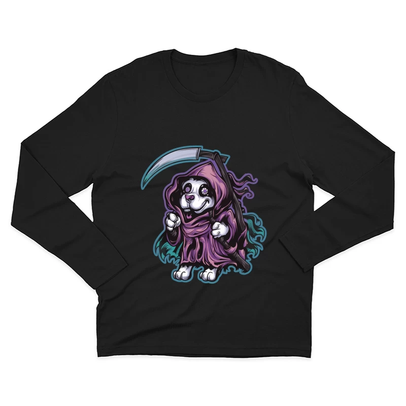 Chien Grim Reaper Homme Manches Longues T-Shirt