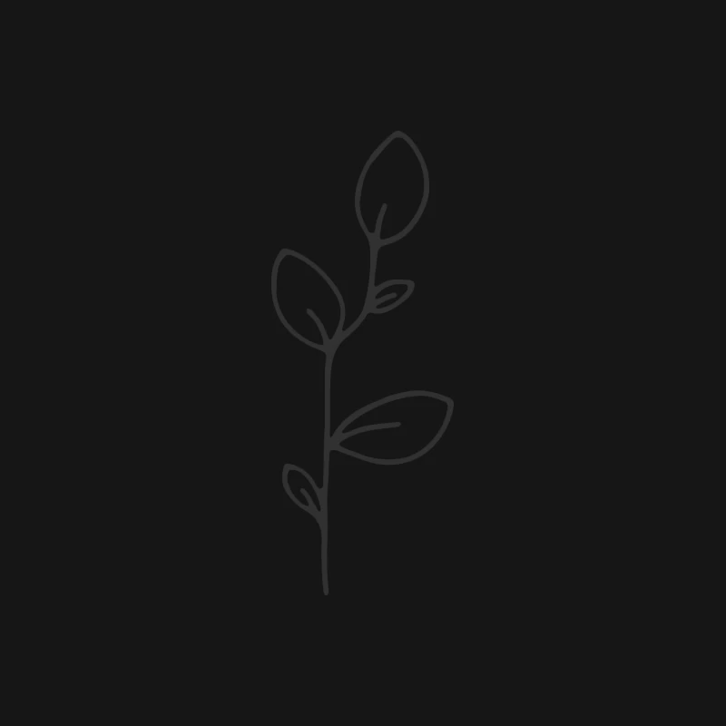 Dessin minimaliste d'une branche Femme T-Shirt