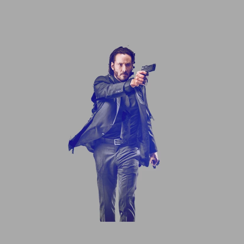Intense Action Star Aims Gun in Dramatic Thriller Scene Female Pullover Hoodie