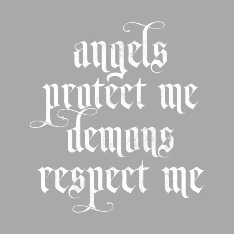Angels Protect Me † Demons Respect Me Female Pullover Hoodie
