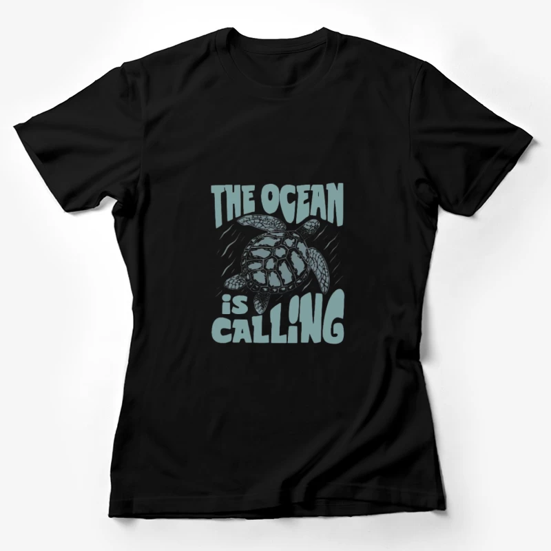 Der Ozean ruft Schildkröten Design Damen T-Shirt