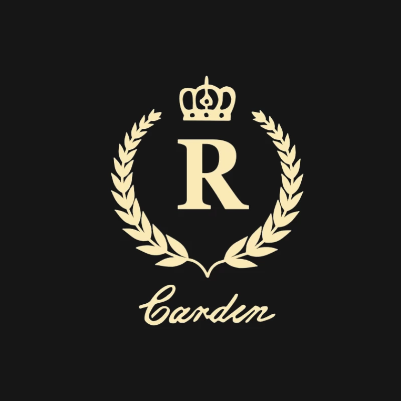 Design de Logo R Couronne Élégant Femme T-Shirt