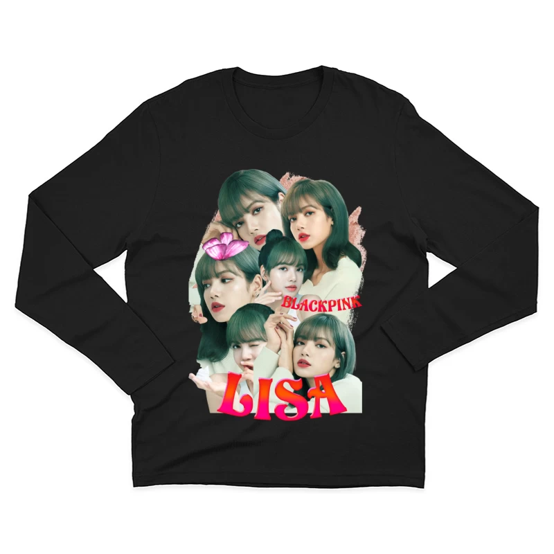 BLACKPINK Lisa - K-pop Icon in Fashion and Music Male Long Sleeve T-Shirt