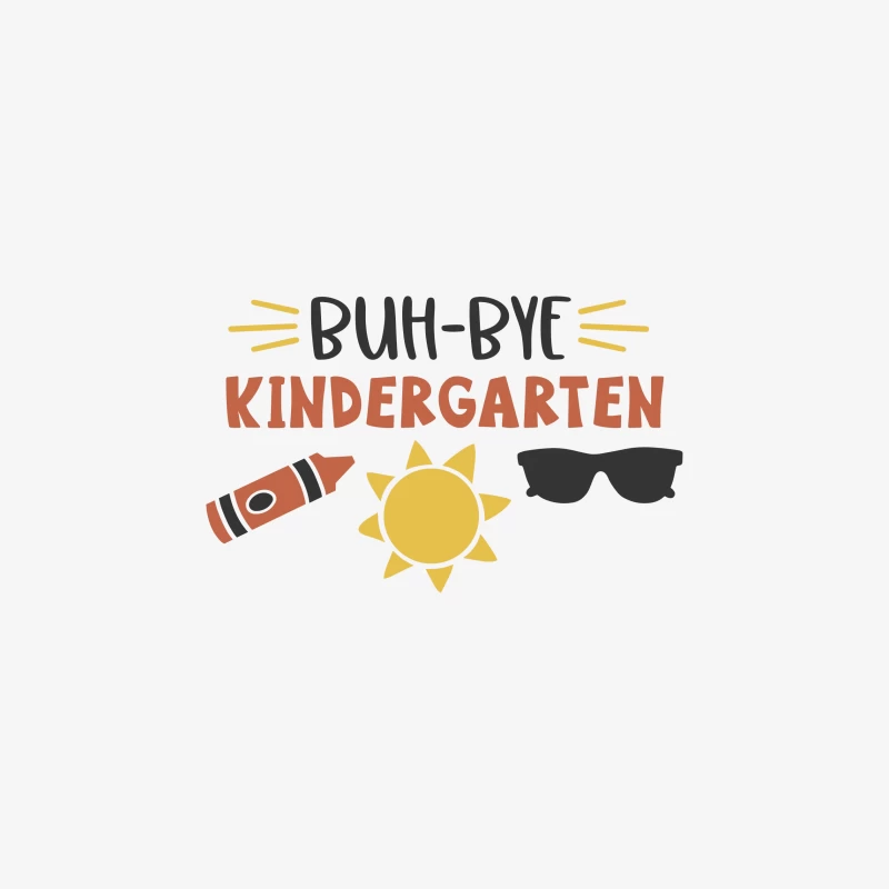 Adieu à la Maternelle avec Soleil, Crayon et Lunettes Homme Sweat-shirt à enfiler