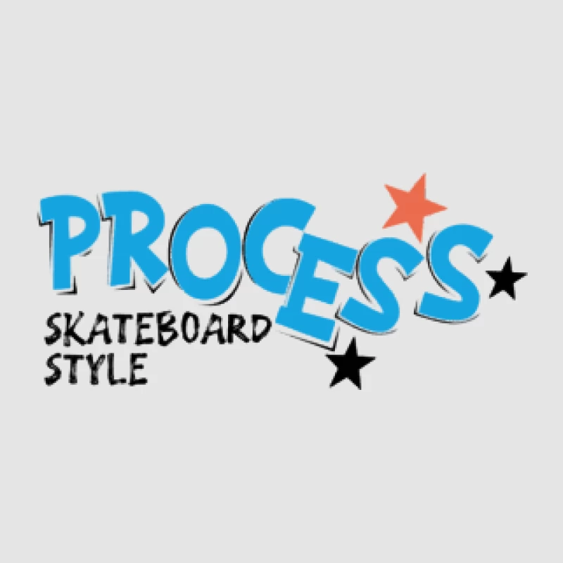 Process Skateboard Stil Design Herren Pullover Hoodie