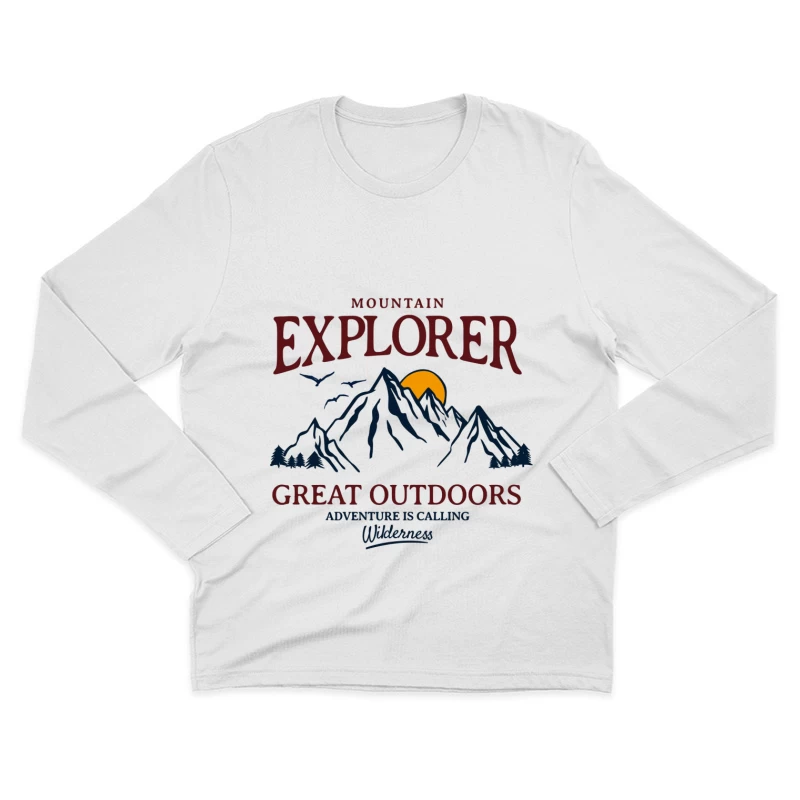Bergabenteuer im Freien Herren Langarm T-Shirt
