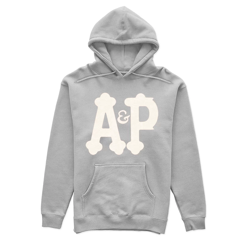 Decorative White AP Letters with Ampersand Female Pullover Hoodie