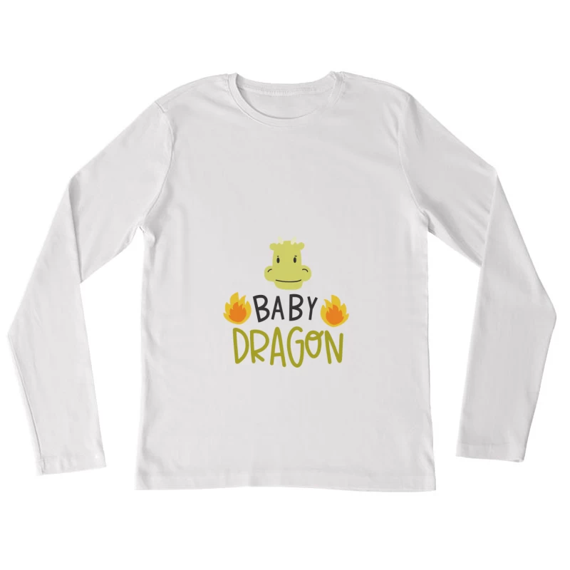 Bébé Dragon Amusant Femme Manches Longues T-Shirt