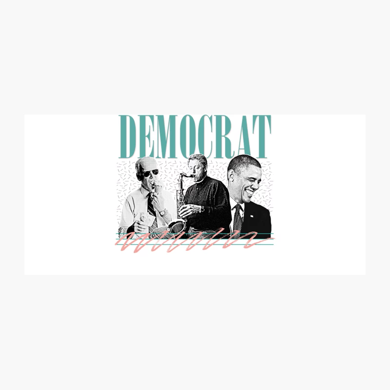 Democrat   Retro Style Aesthetic Design Coffee Mug